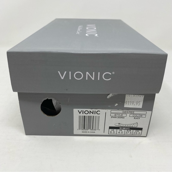 Vionic Desiree Women's Quilted Flat Supportive Dress Shoe Black - Picture 7 of 7